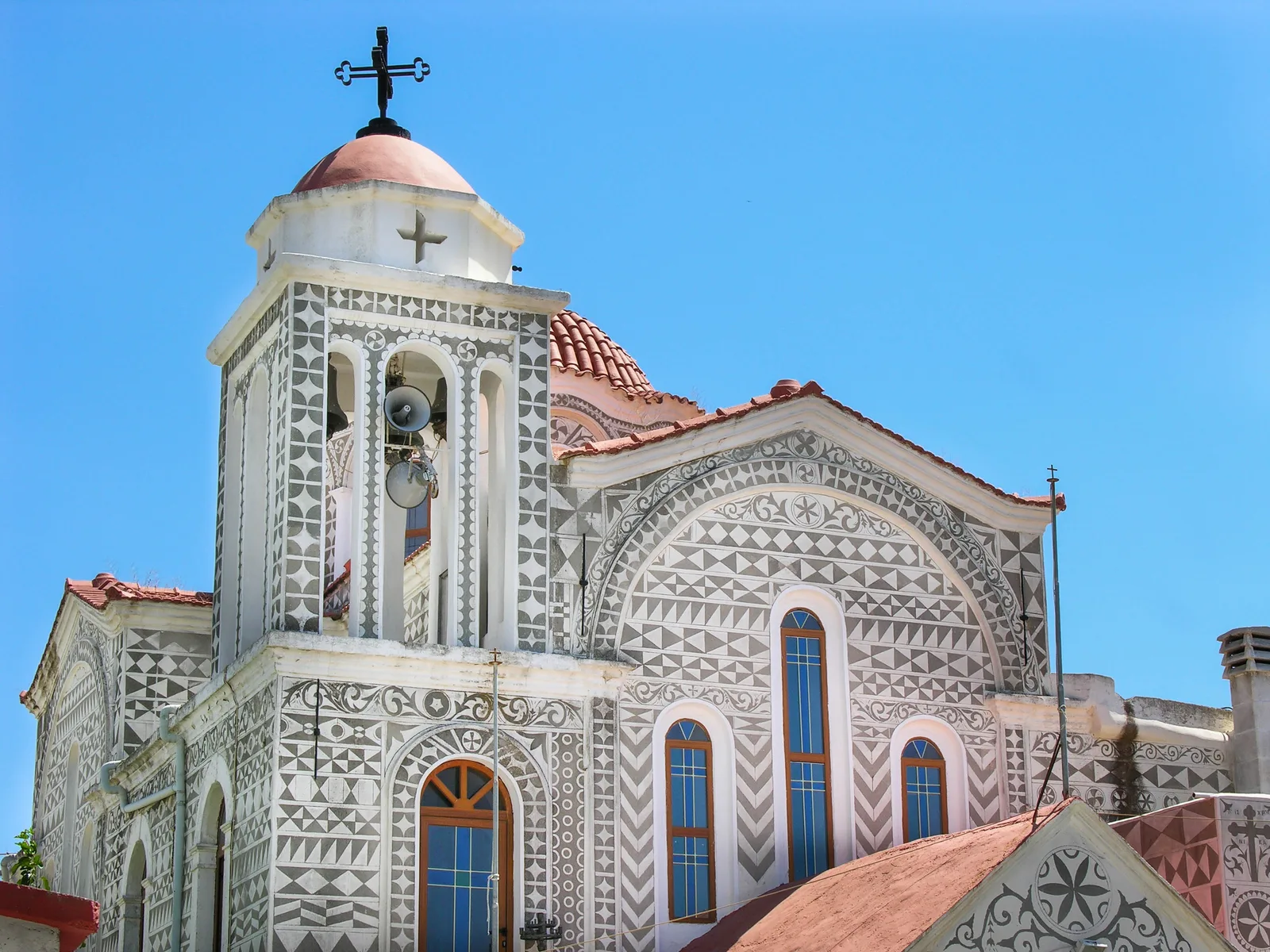 Sakız Adası mastiha köyünde geleneksel kilise